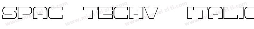 spac3 techv17 italic字体转换
